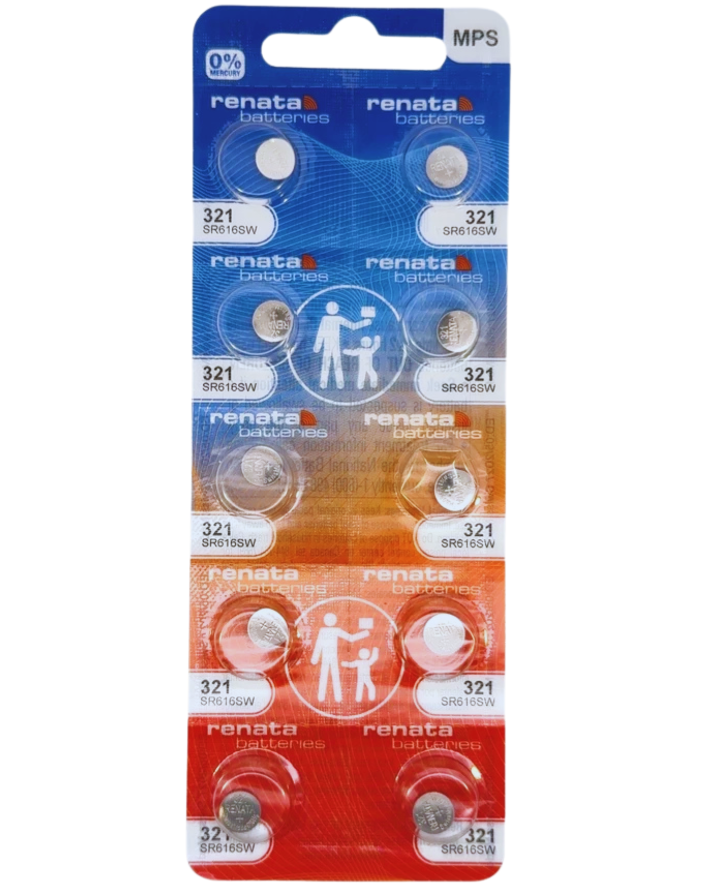 Renata 392 10pk Watch Battery - SR616SW, V321, 321, DA, 280-73, SB