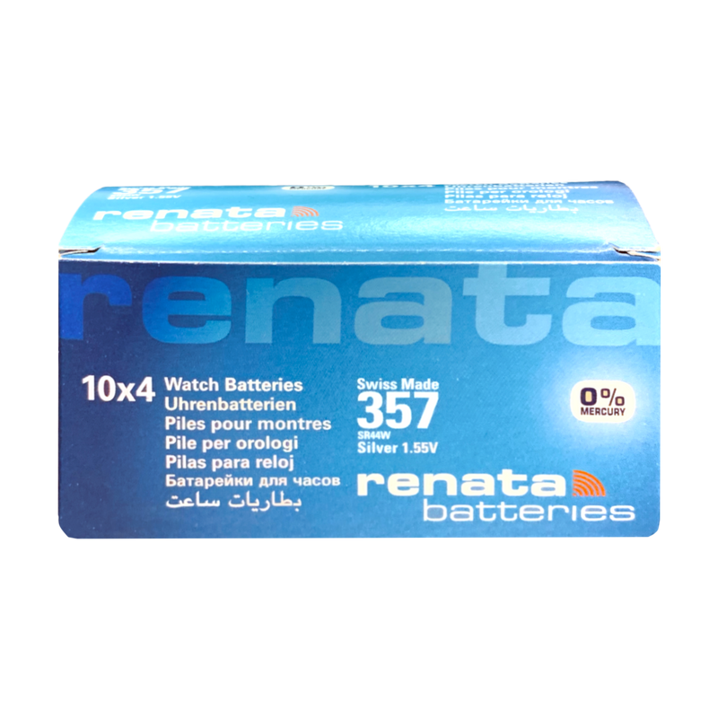 Renata 357 - SR44W Box (40 Batteries)