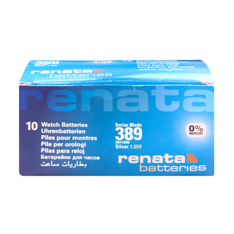 Renata 389 (SR1130W) 4pk - ED:08/2024